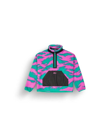 Picture Organic Damski Polar Zelkova Printed 1/4 Zip Retro Bliss