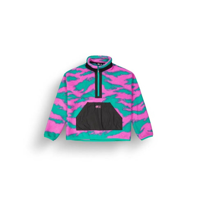 Picture Organic Damski Polar Zelkova Printed 1/4 Zip Retro Bliss