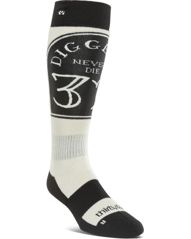 Thirty Two Meskie Skarpetki Diggers Merino White/Black