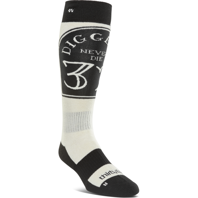 Thirty Two Meskie Skarpetki Diggers Merino White/Black