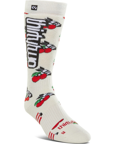 Thirty Two Damskie Skarpetki Merino White/Red