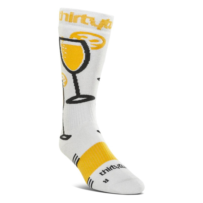 Thirty Two Damskie Skarpetki Double Yellow/White