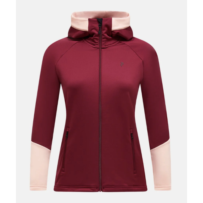 Peak Performance Damska Bluza Rider Essentials Zip Vertical Zenith/Peach Fuzz
