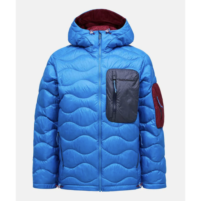 Peak Performance Meska Kurtka Helium Utility Down Hood Azure Ascent/Mountain Mist