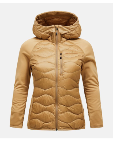 Peak Performance Damskia Bluza Helium Down Hybrid Hood Sierra Sand
