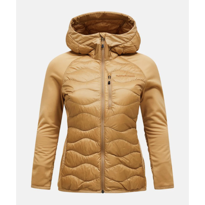 Peak Performance Damskia Bluza Helium Down Hybrid Hood Sierra Sand