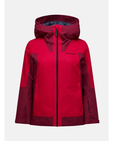 Peak Performance Damska Kurtka Rider Tech Insulated Vertical Zenith/Burgundy