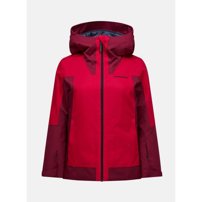 Peak Performance Damska Kurtka Rider Tech Insulated Vertical Zenith/Burgundy