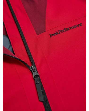 Peak Performance Damska Kurtka Rider Tech Insulated Vertical Zenith/Burgundy